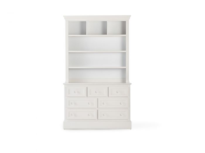 Classic Large White 7 Drawer Dresser Hutch On Sale Now Bedtime